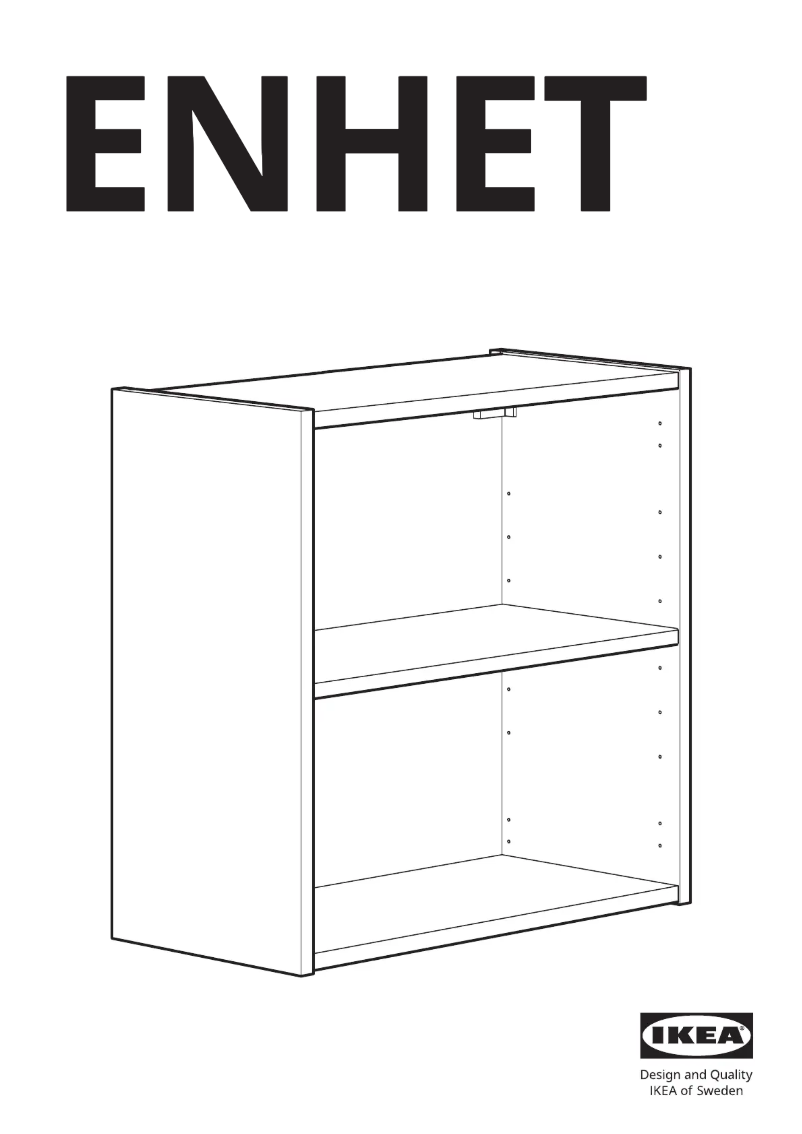Page 1 de la notice Manuel utilisateur Ikea ENHET 904.404.29