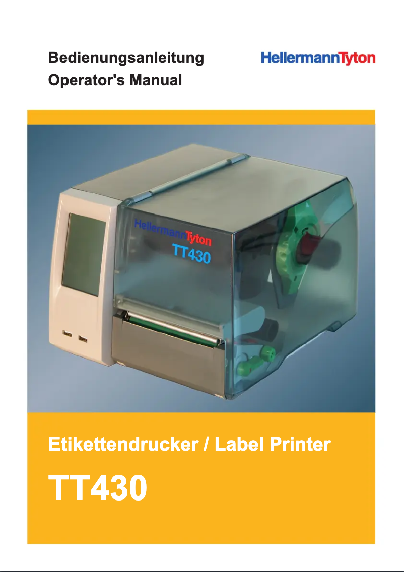 Page 1 de la notice Manuel utilisateur HellermannTyton TT 430