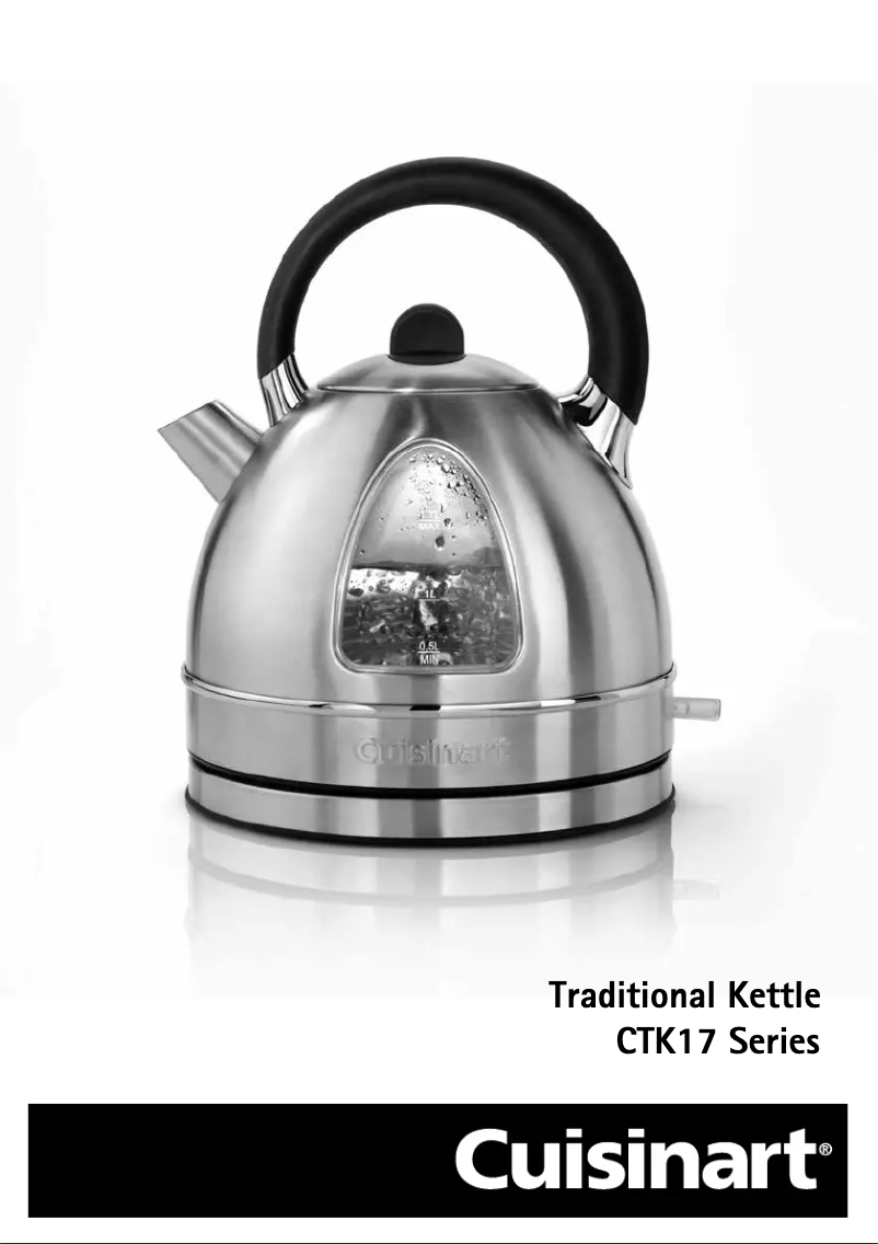 Page 1 de la notice Manuel utilisateur Cuisinart CTK17PU