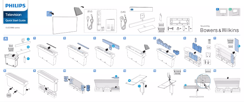 Página 1 del manual Guía de inicio rápido Philips 65OLED986