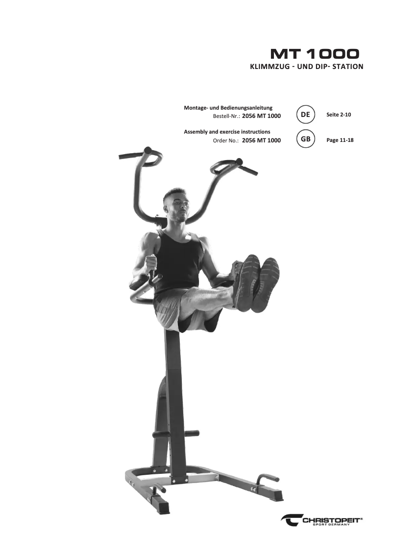 Page 1 de la notice Manuel utilisateur Christopeit MT 1000