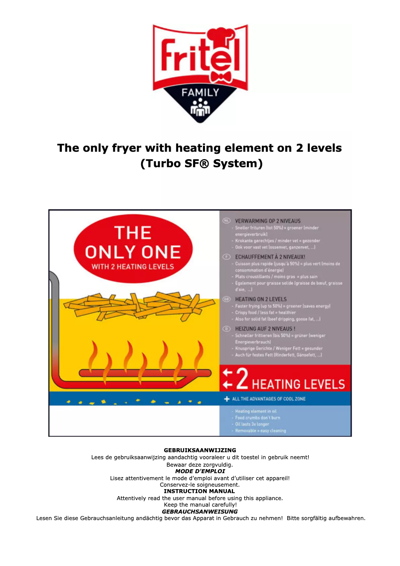 Page 1 de la notice Manuel utilisateur Fritel Turbo SF 4170