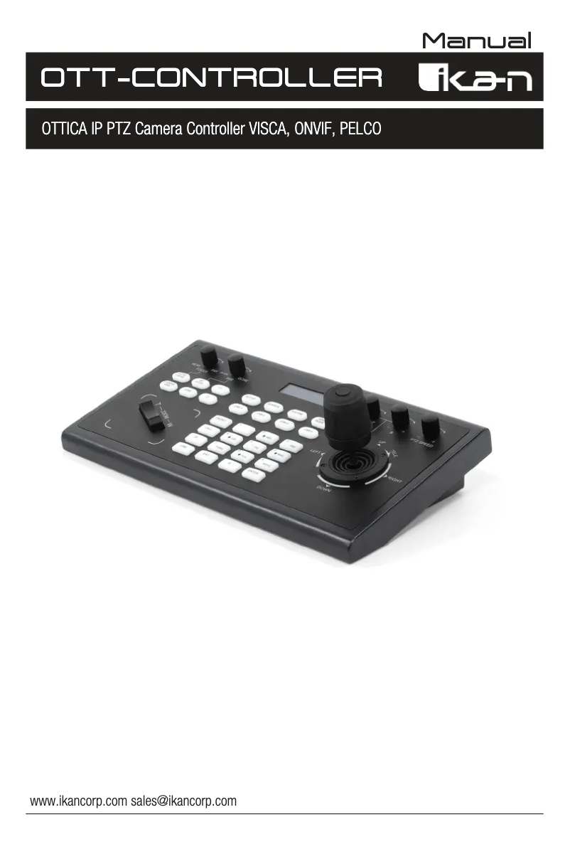 Page 1 of the manual User Manual Ikan OTT-CONTROLLER