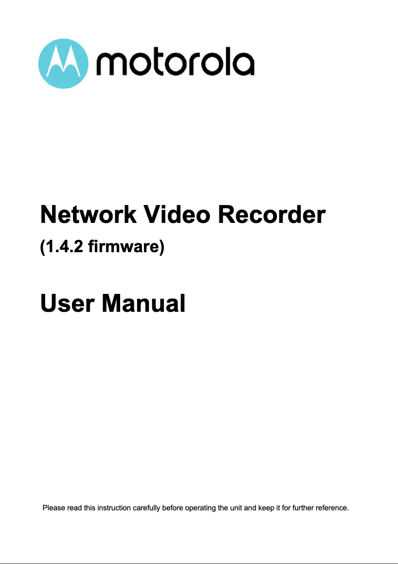 Página 1 del manual Manual de usuario Motorola MTR08IPOE