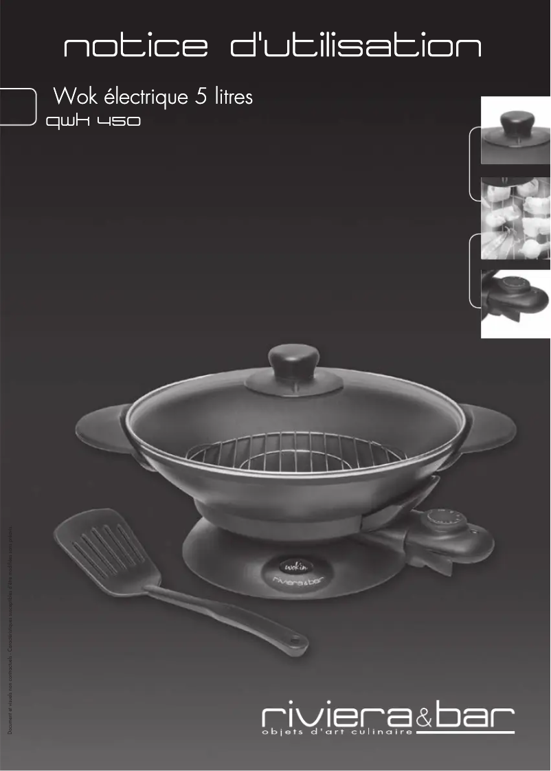 Página 1 del manual Manual de usuario Riviera & Bar QWK450