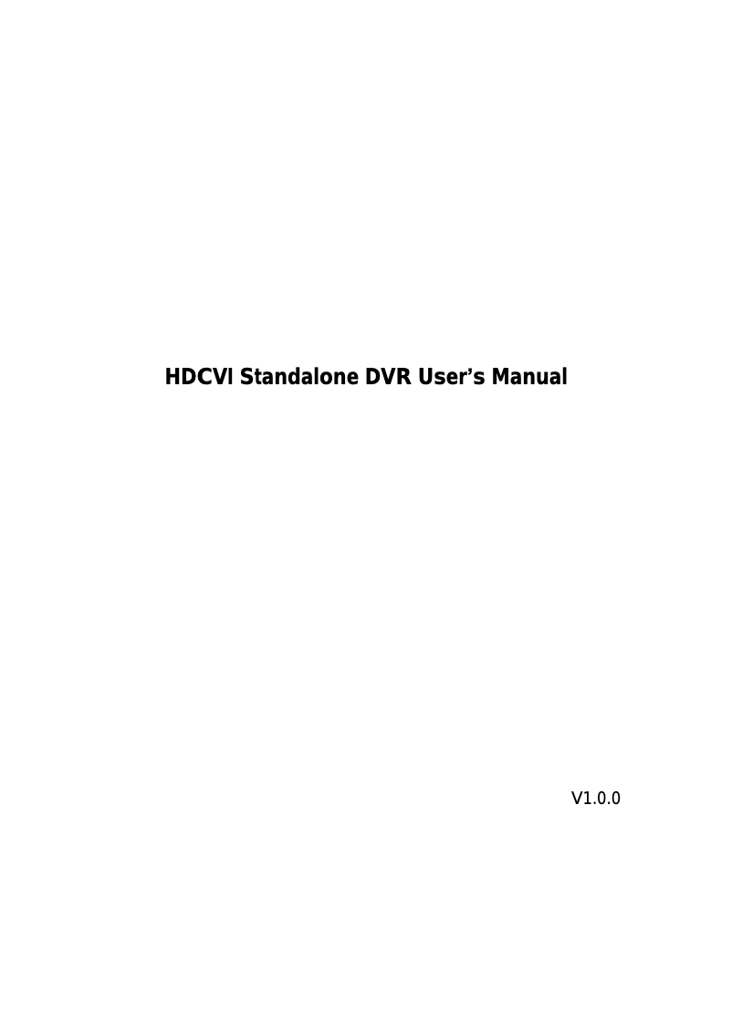 Página 1 del manual Manual de usuario Vonnic DVR-TRI55208A-2
