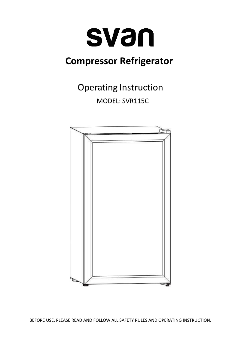 Page 1 de la notice Manuel utilisateur SVAN SVR115C