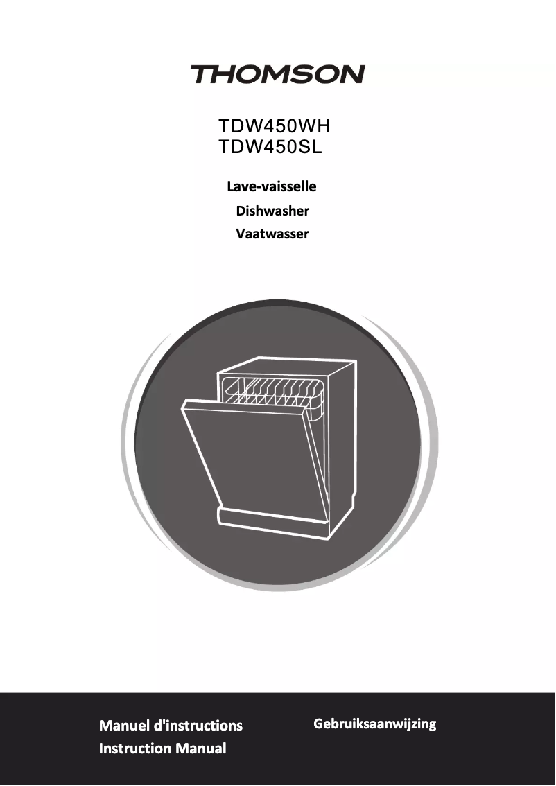 Page 1 of the manual User Manual Thomson TDW 450 SL