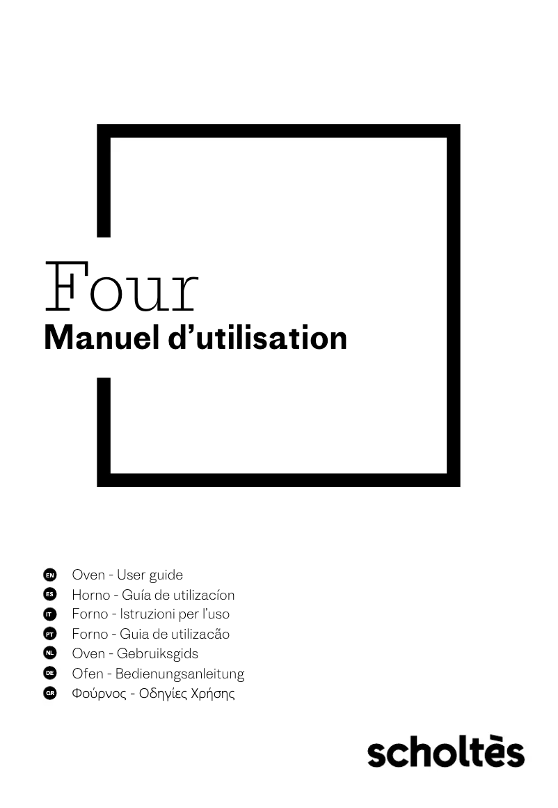 Page 1 de la notice Manuel utilisateur Scholtès SOKP1410W