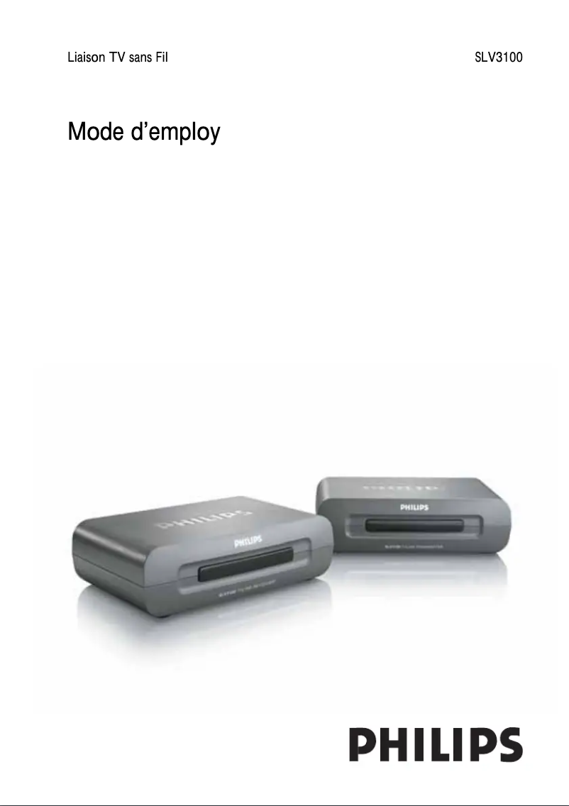 Page n°1 - Manuel utilisateur Philips SLV3100