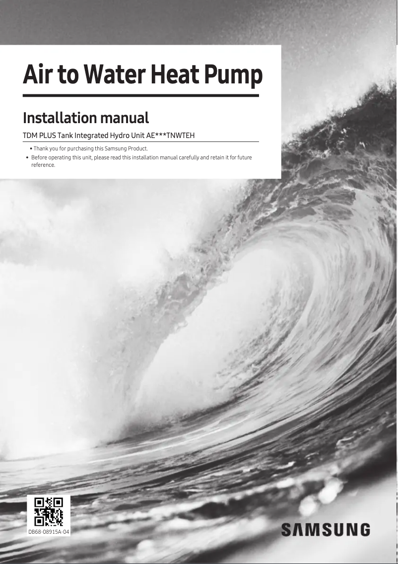 Página 1 del manual Manual de usuario Samsung AE260TNWTEH