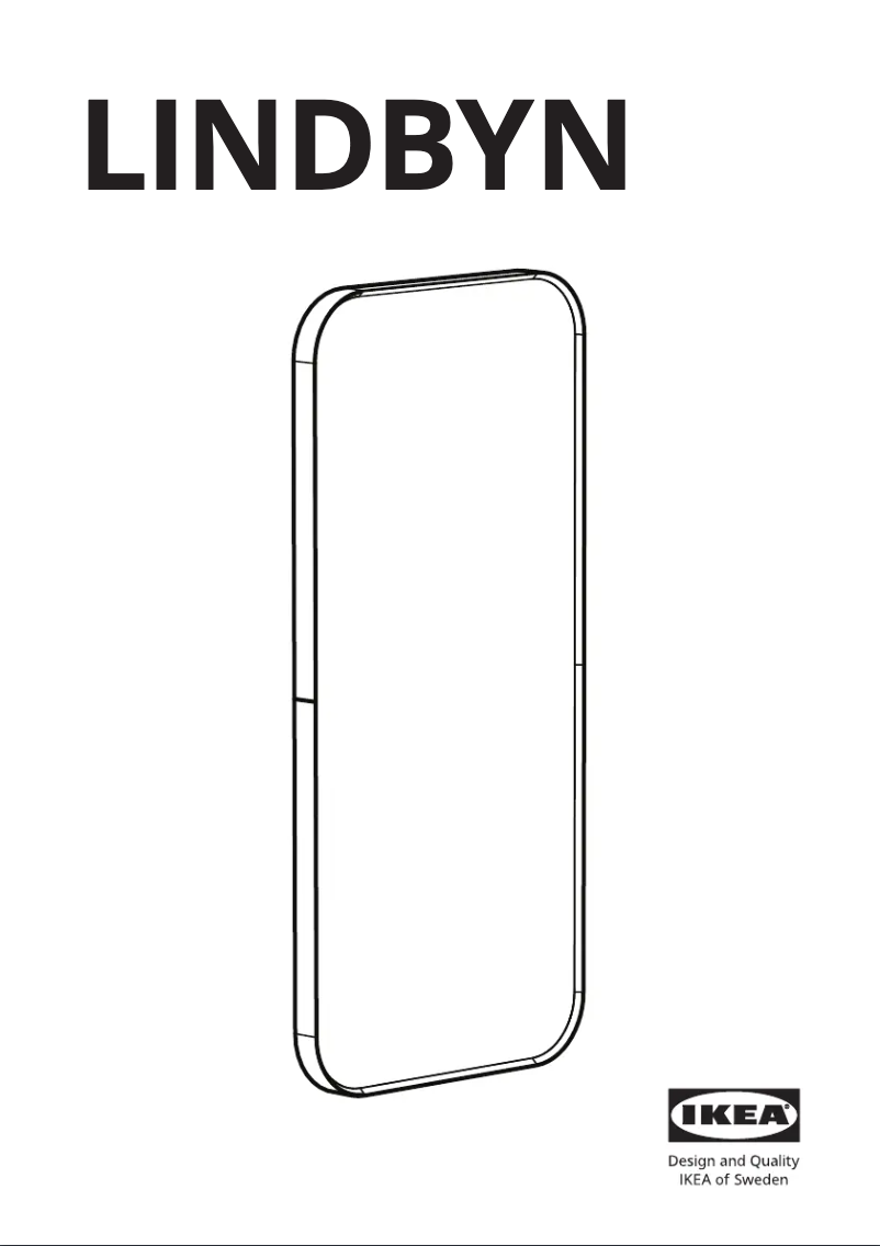 Page 1 de la notice Manuel utilisateur Ikea LINDBYN 705.907.97