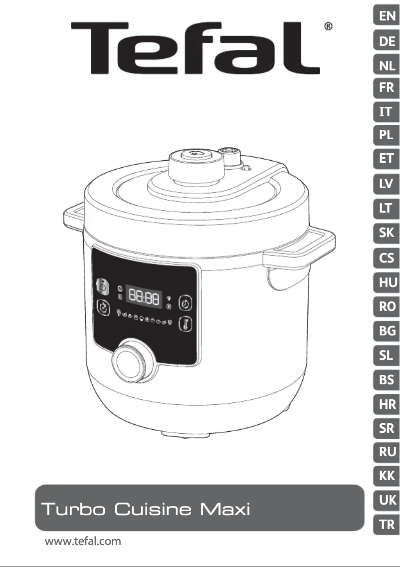 Page 1 of the manual User Manual Tefal Turbo Cuisine & Fry CY7788