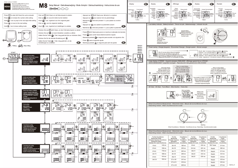 Page 1 de la notice Manuel utilisateur Hema 41.18.8041 M8