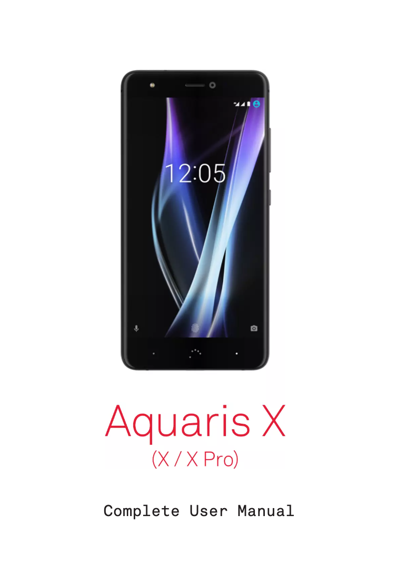 Page 1 of the manual User Manual bq Aquaris X Pro