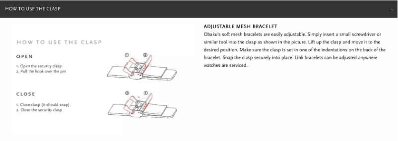 Page 1 of the manual User Manual Obaku Mark