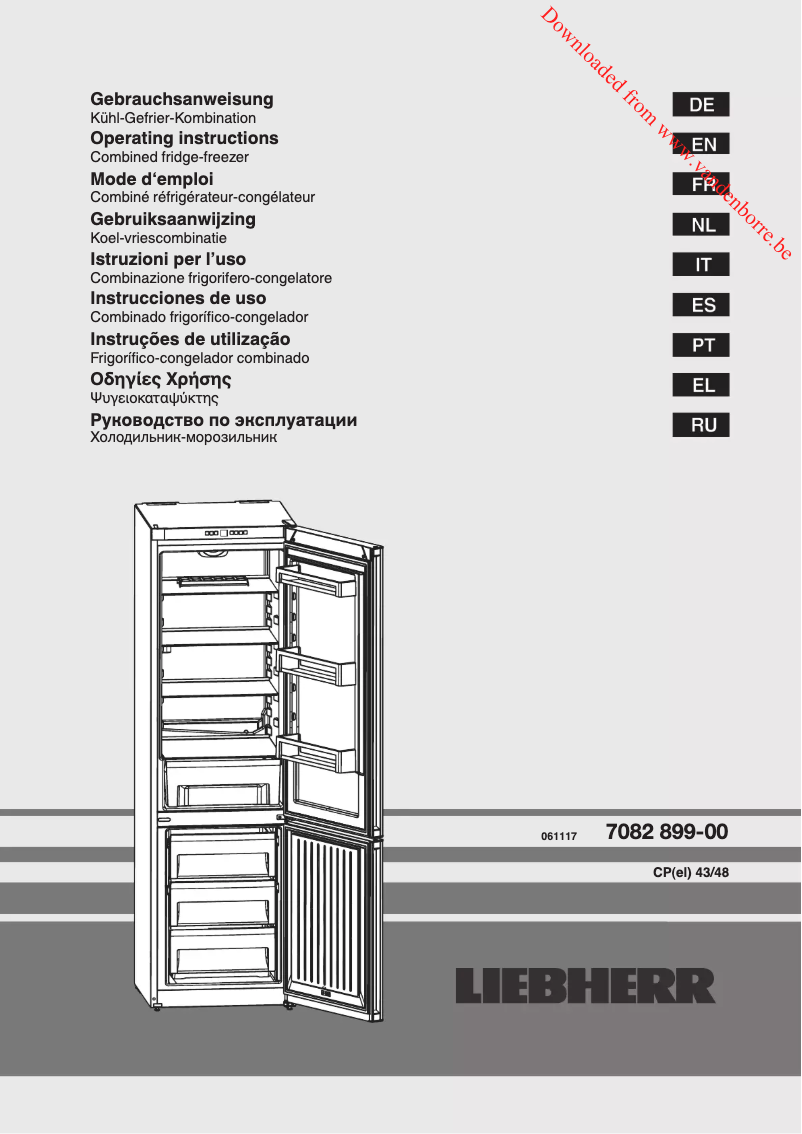 Page 1 de la notice Manuel utilisateur Liebherr CPel 4813-22