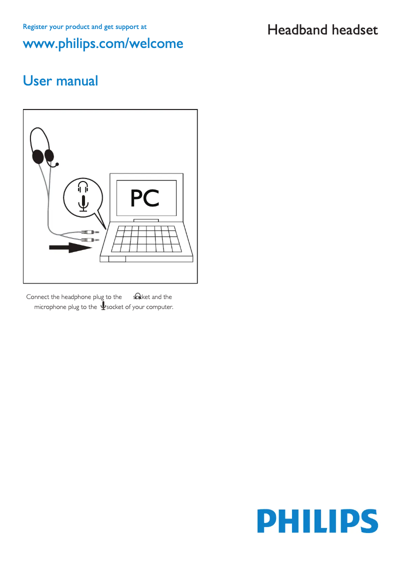 Página 1 del manual Manual de instrucciones Philips SHM3300