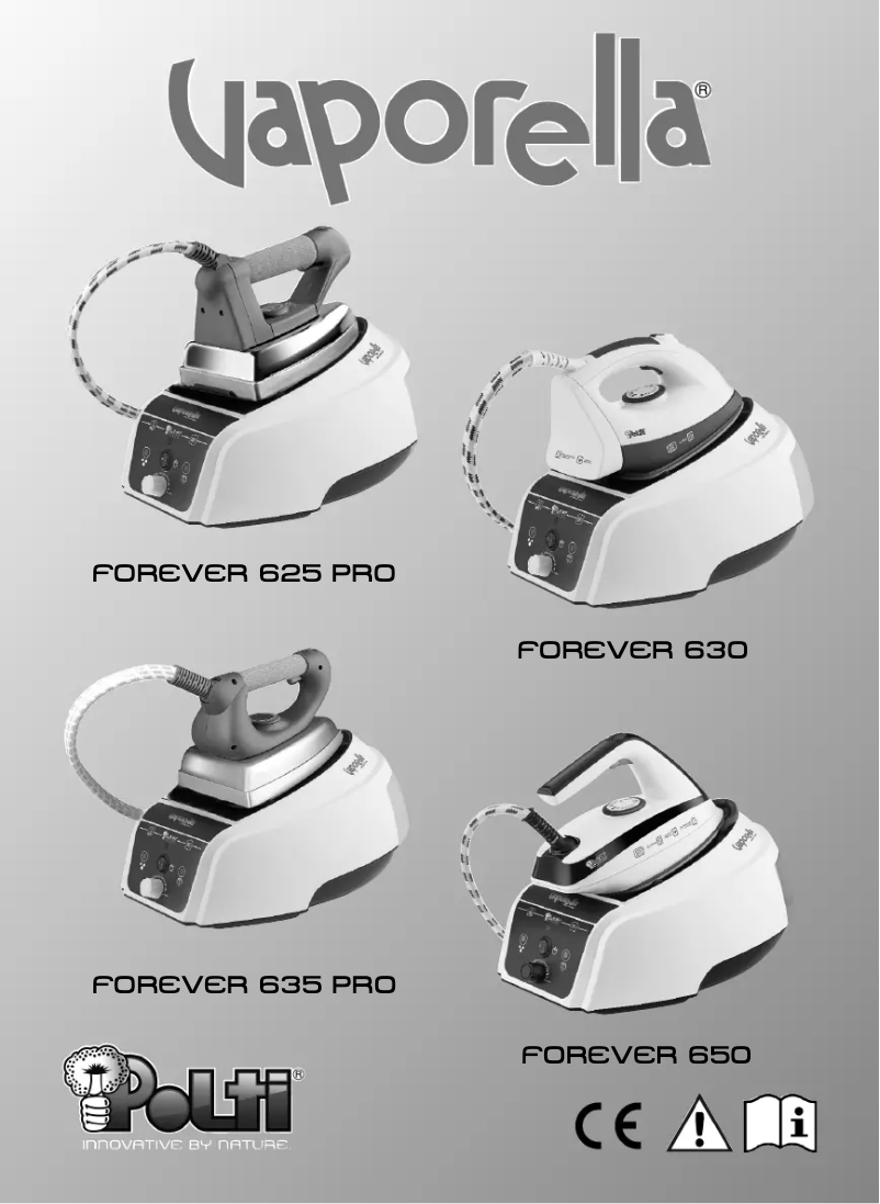 Page 1 de la notice Manuel utilisateur Polti Vaporella Forever 635 PRO