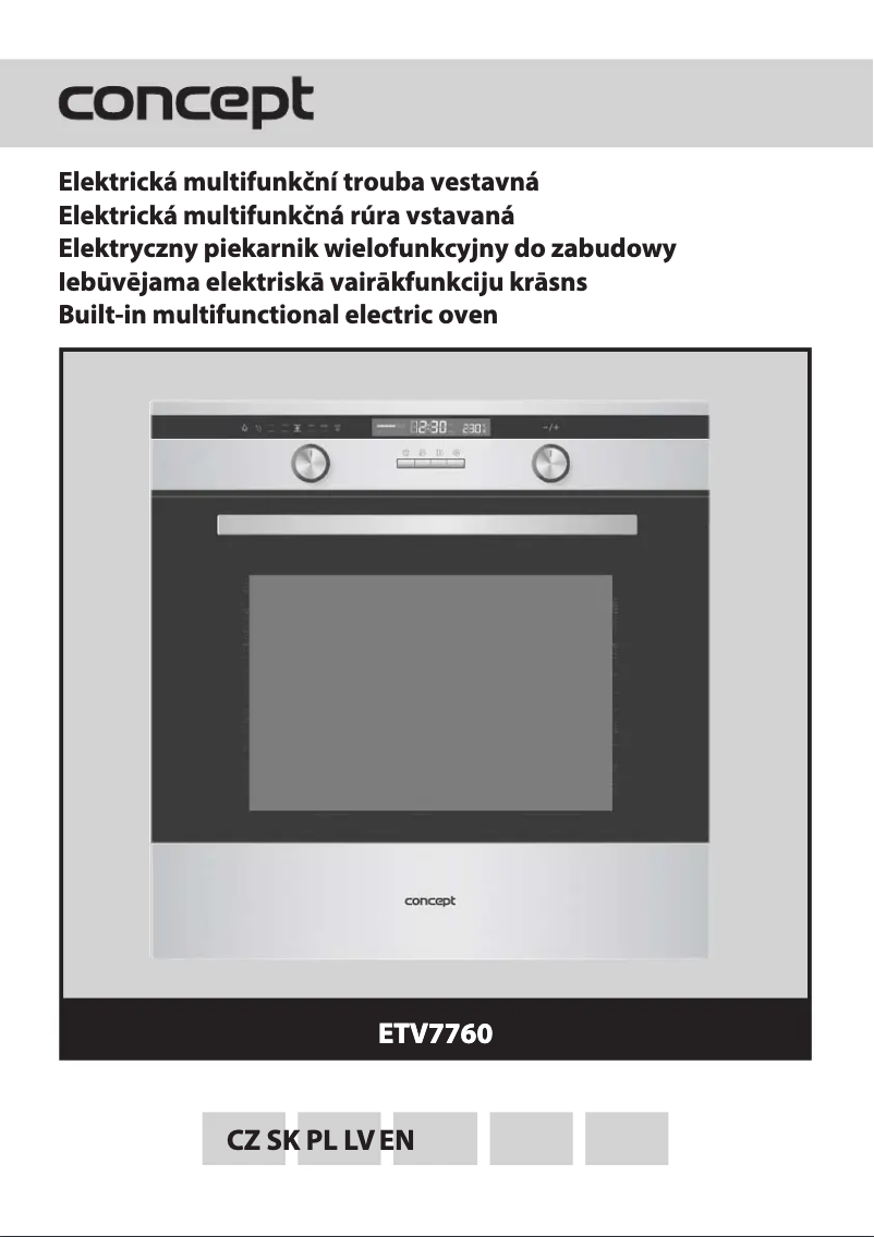 Page 1 de la notice Manuel utilisateur Concept ETV7760