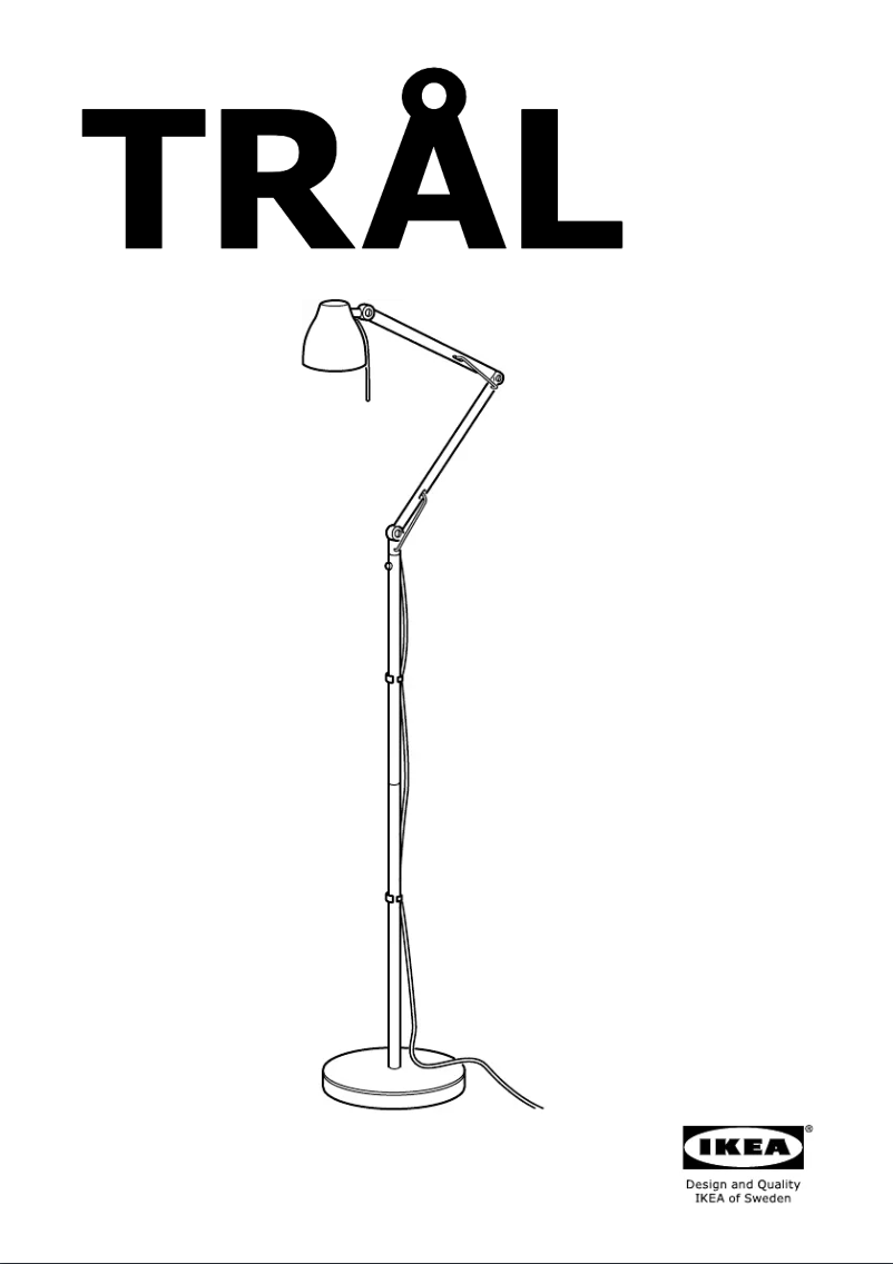 Page 1 de la notice Manuel utilisateur Ikea TRAL