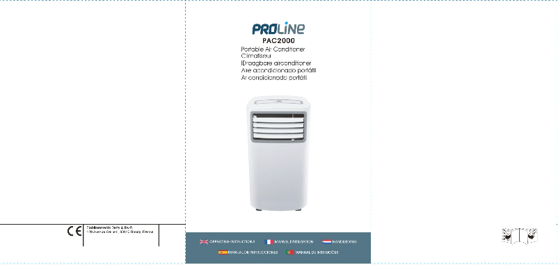 Page 1 de la notice Manuel utilisateur Proline PAC2000