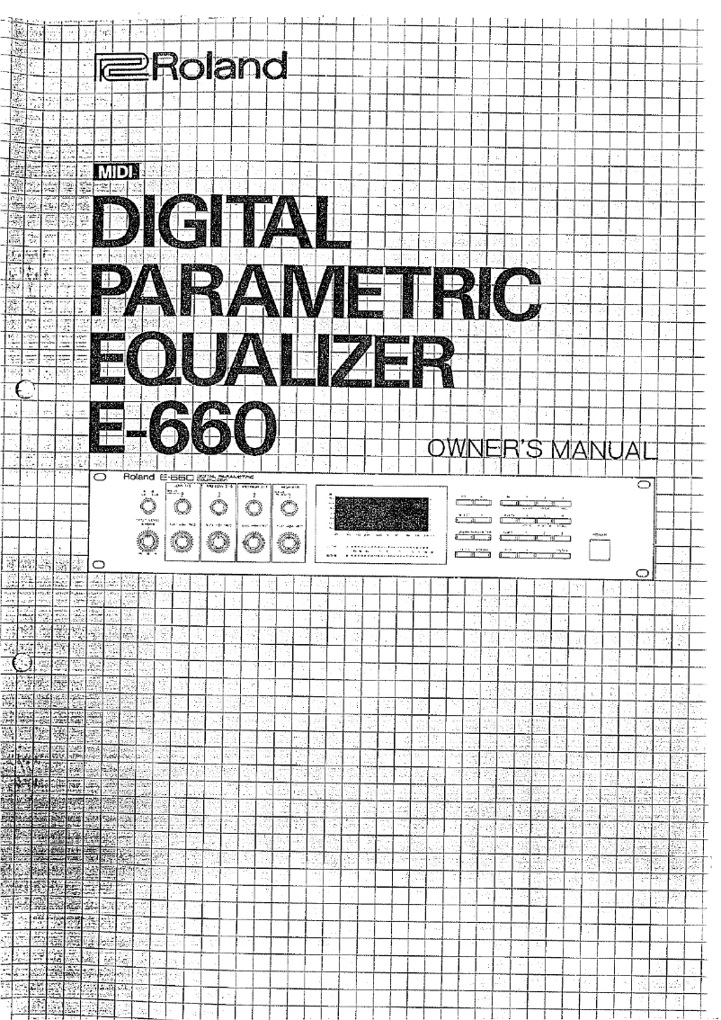 Page 1 de la notice Manuel utilisateur Roland E-660