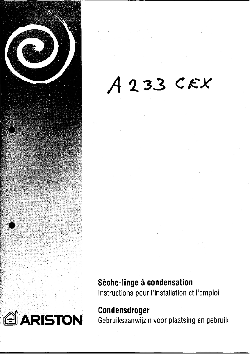 Página 1 del manual Manual de usuario Ariston Thermo A 233 CEX