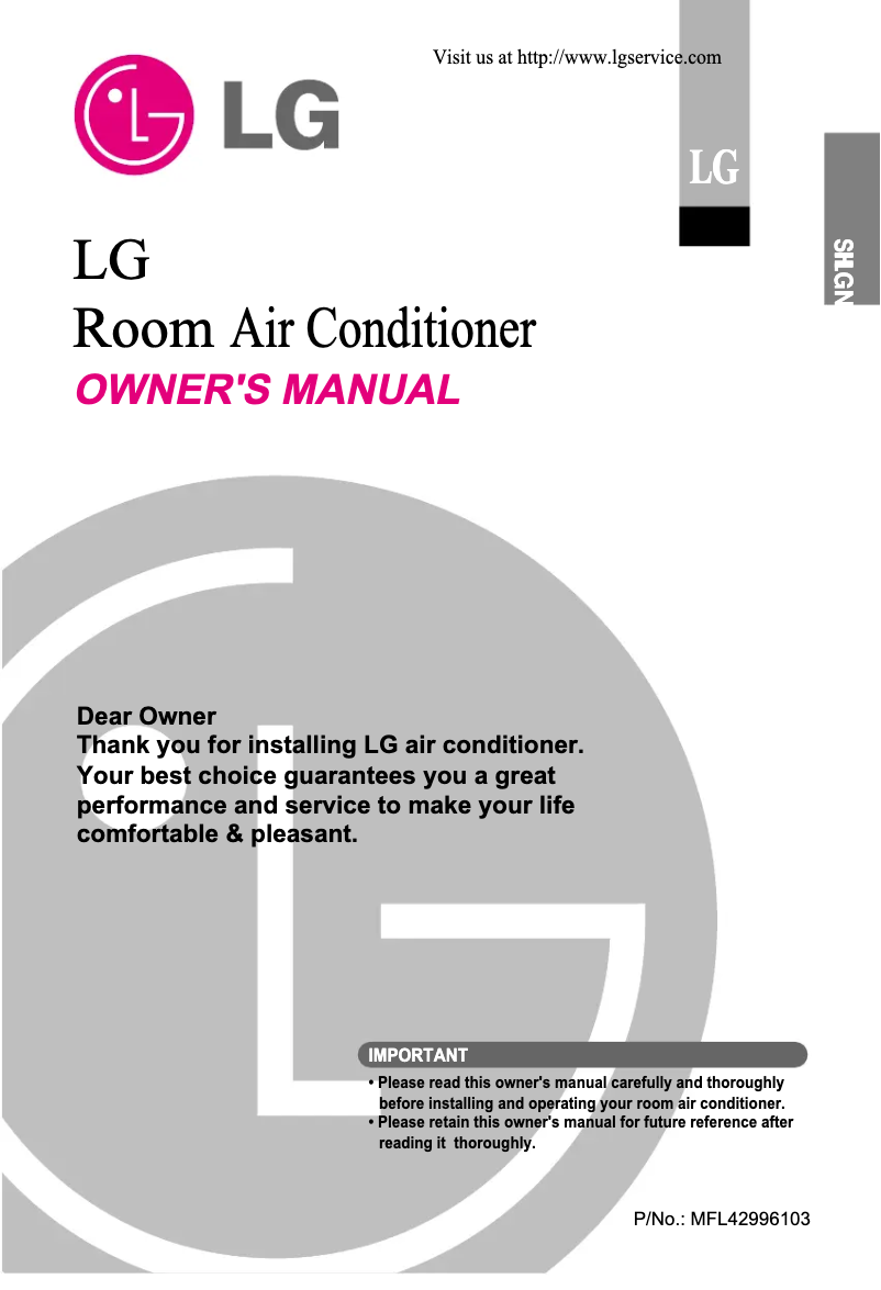 Página 1 del manual Manual de usuario LG TSUH2465DA0