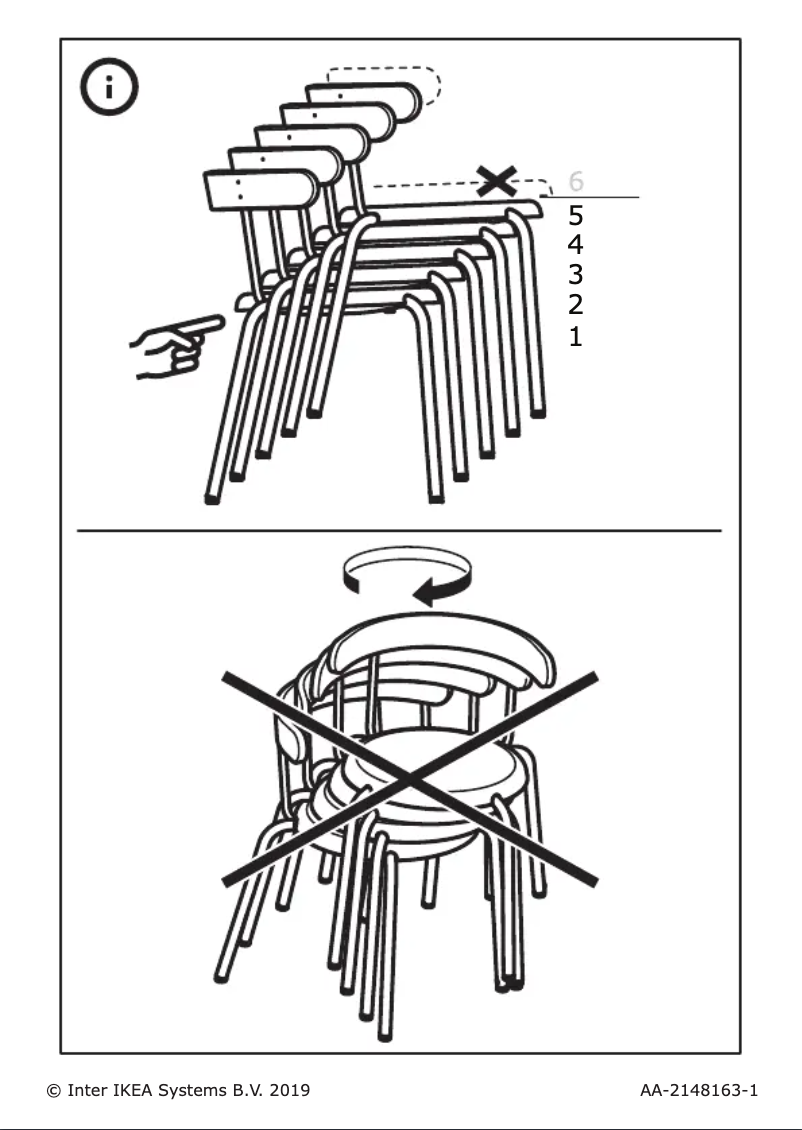 Page 1 de la notice Manuel utilisateur Ikea YNGVAR 604.176.37