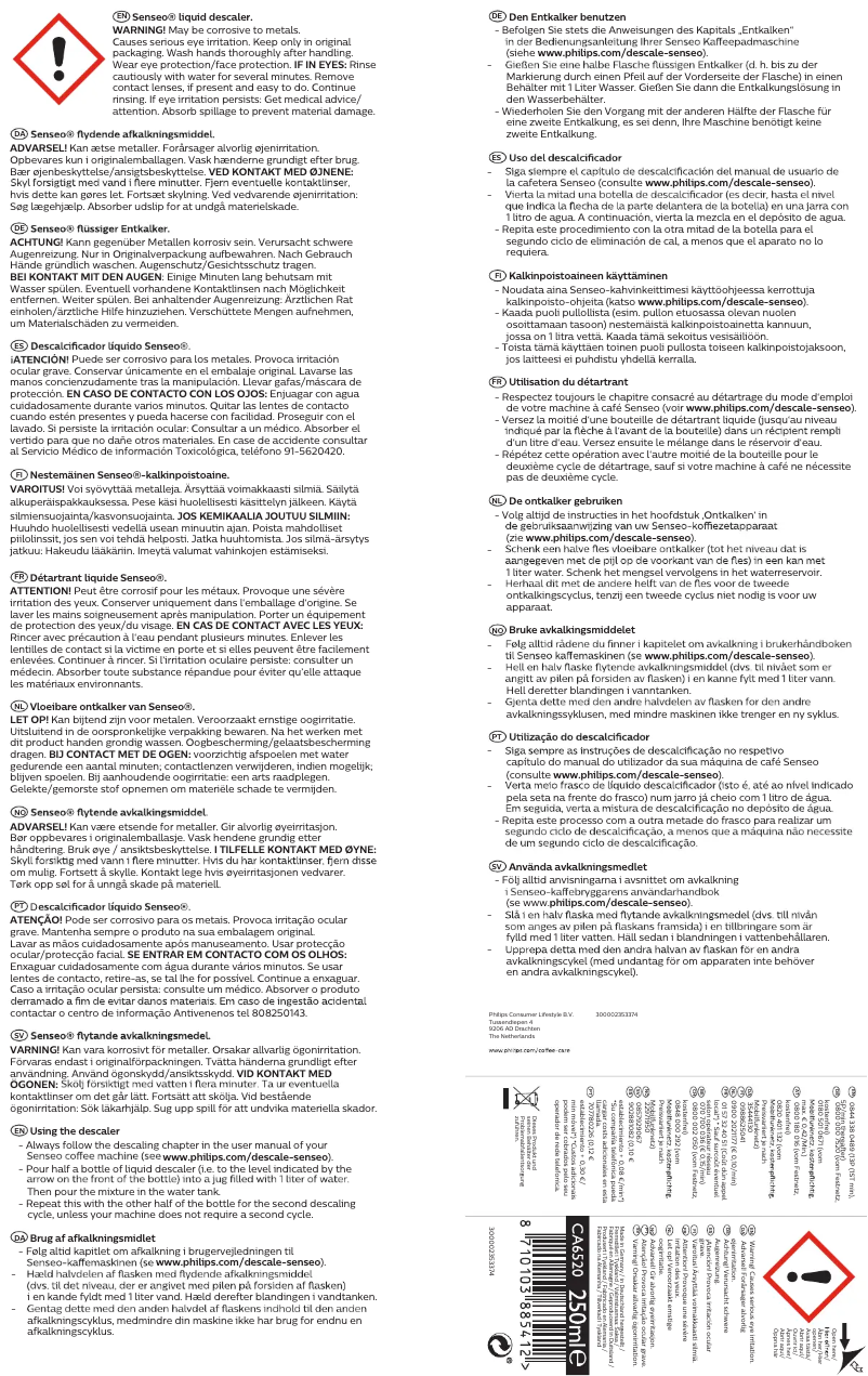 Página 1 del manual Manual de usuario Philips CA6520