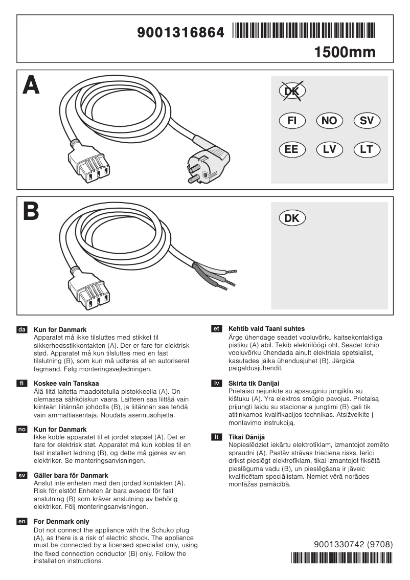 Page 1 de la notice Guide d'installation Bosch HBG656ES1C