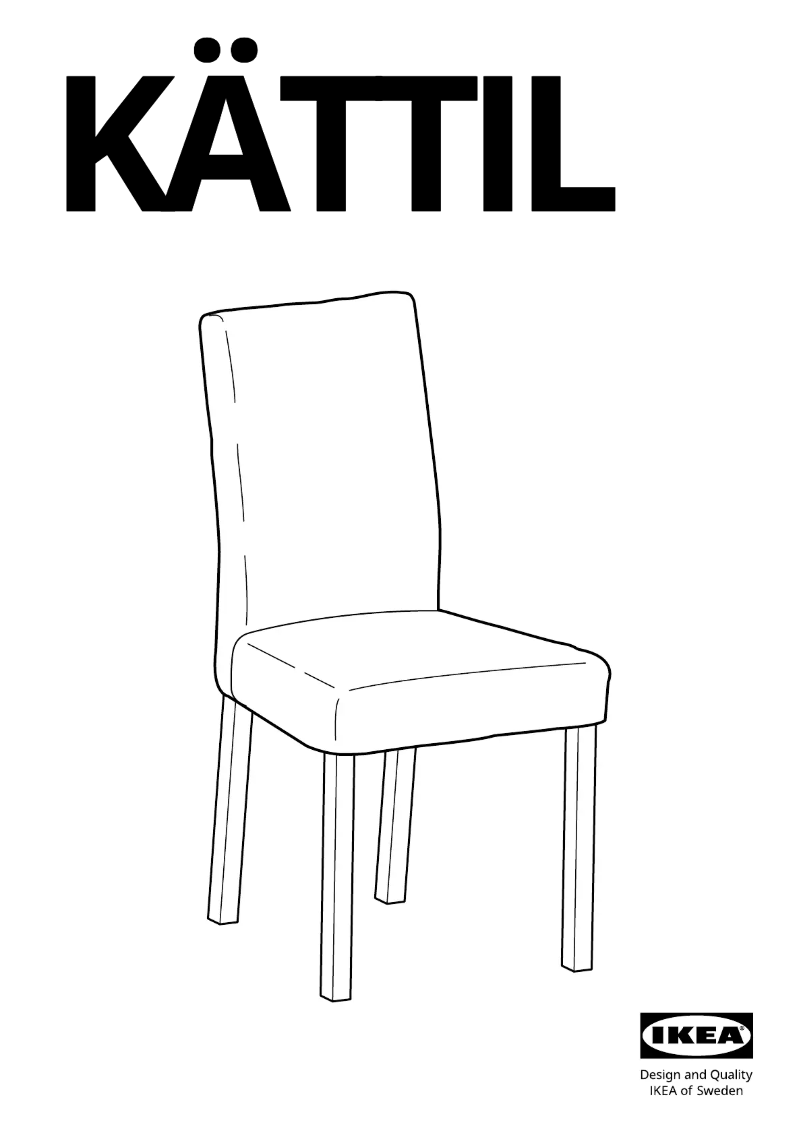 Page 1 de la notice Manuel utilisateur Ikea KÄTTIL 805.003.48