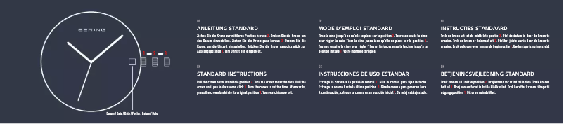 Page 1 de la notice Manuel utilisateur Bering Classic 11139-404