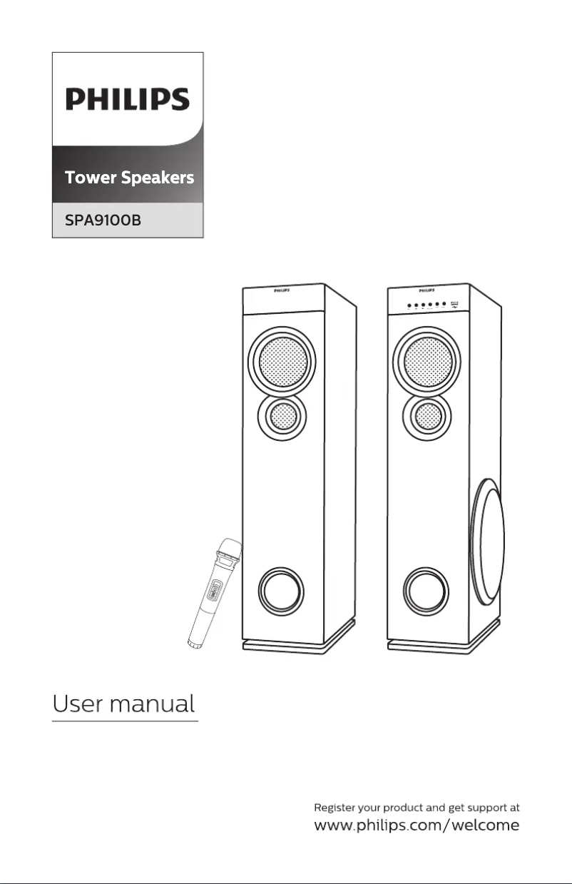Page 1 of the manual User Manual Philips SPA9100B