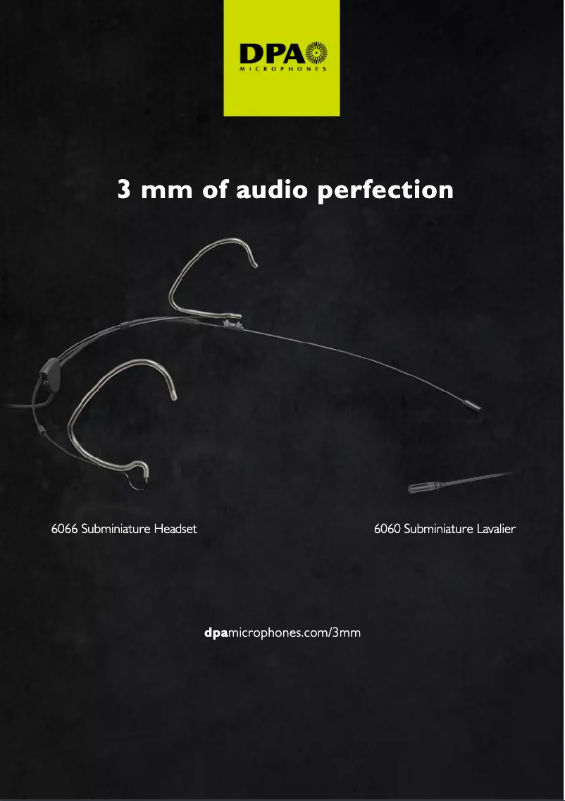 Page 1 de la notice Manuel utilisateur DPA 6060