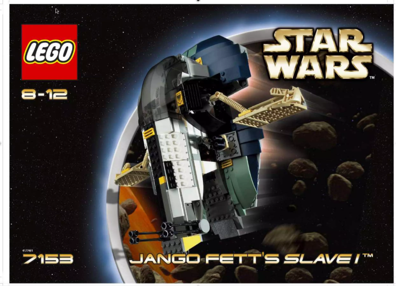 Page 1 de la notice Manuel utilisateur Lego Star Wars 7153