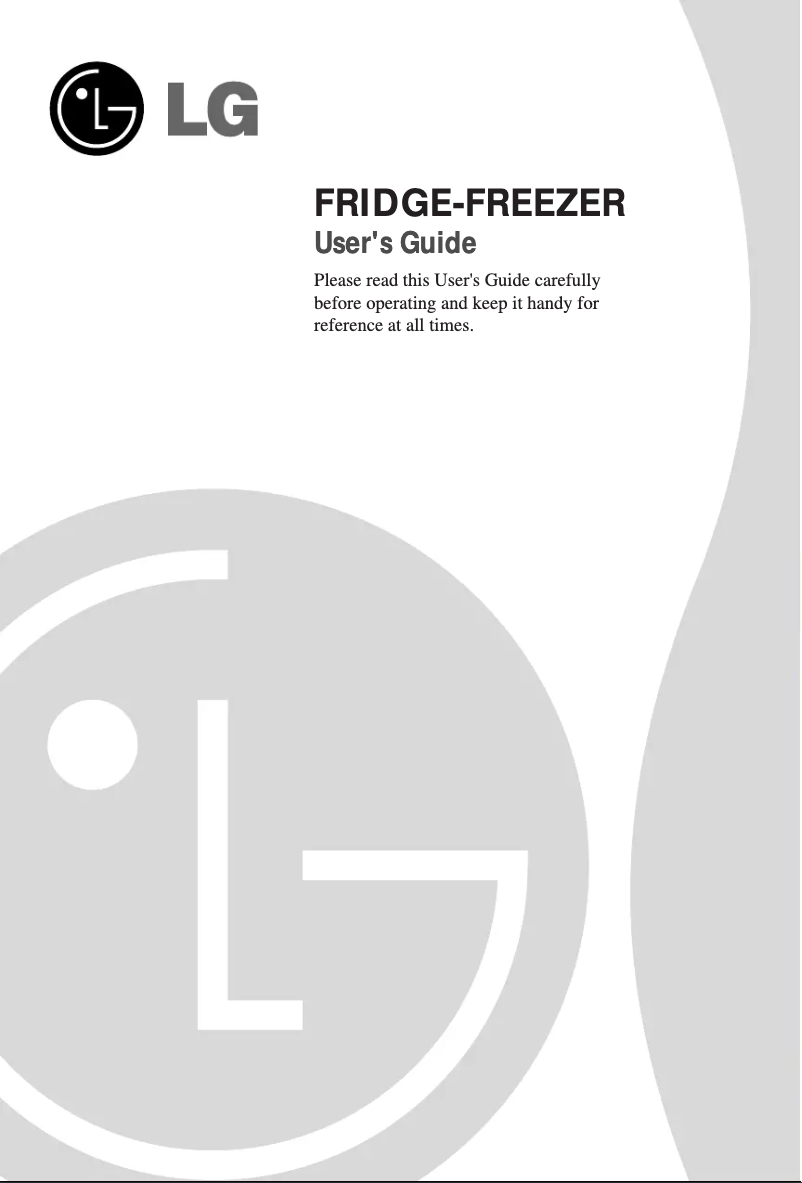 Page 1 de la notice Manuel utilisateur LG GR-Q459BUCA