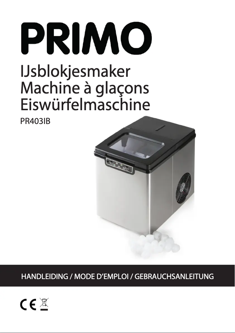 Page 1 de la notice Manuel utilisateur Primo PR403IB