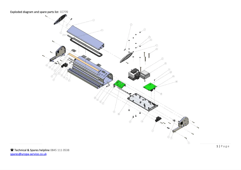 Page 1 de la notice Schéma de câblage Buffalo CC770