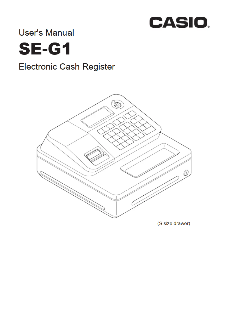 Image de la première page du manuel de l'appareil SE-G1