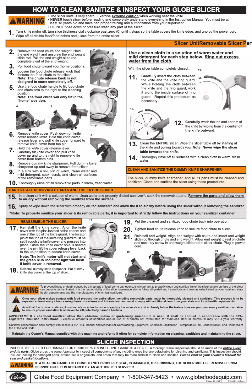 Page 1 de la notice Manuel utilisateur Globe S13-05