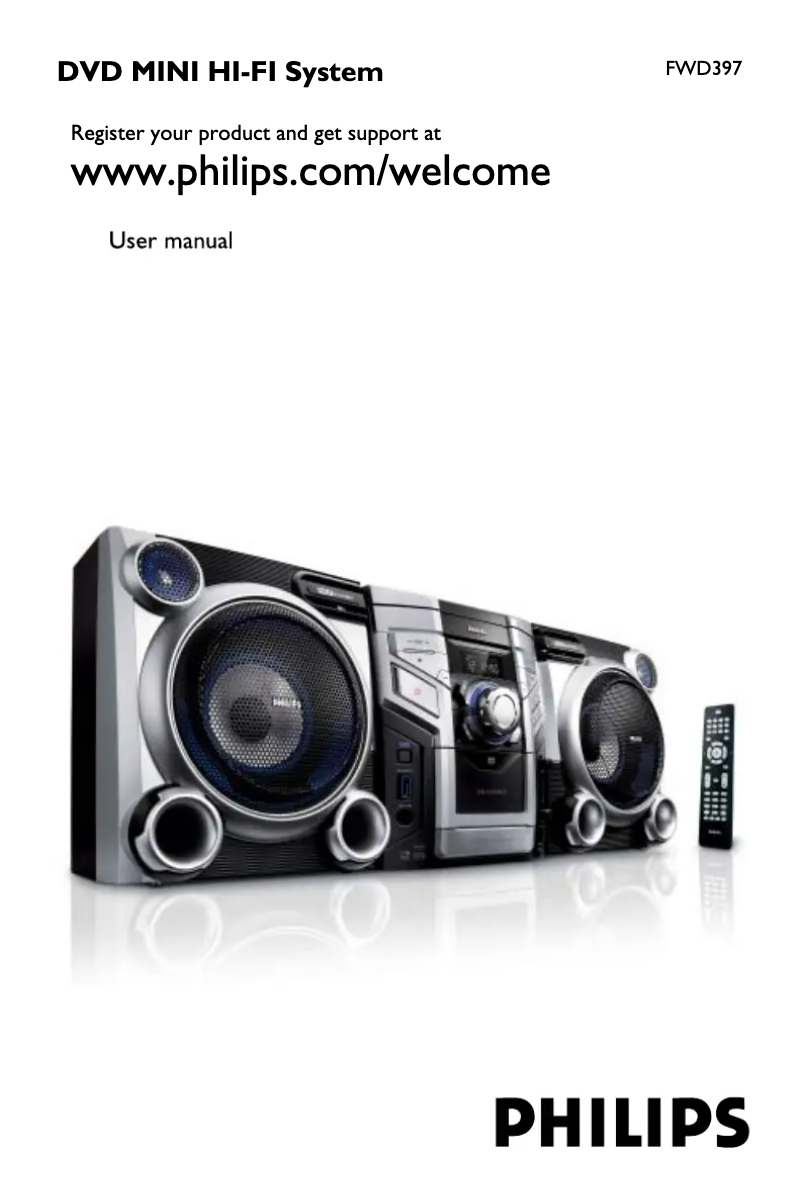 Page 1 de la notice Mode d'emploi Philips FWD397