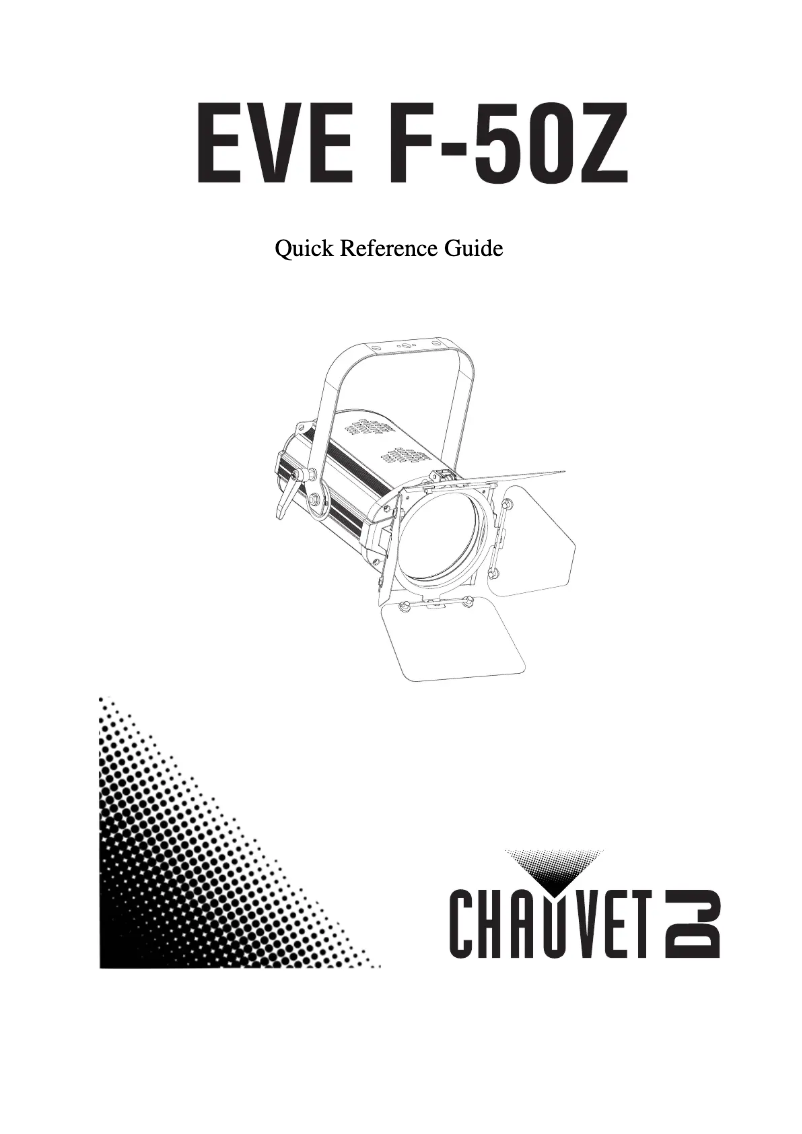 Page 1 de la notice Manuel utilisateur Chauvet EVE F-50Z