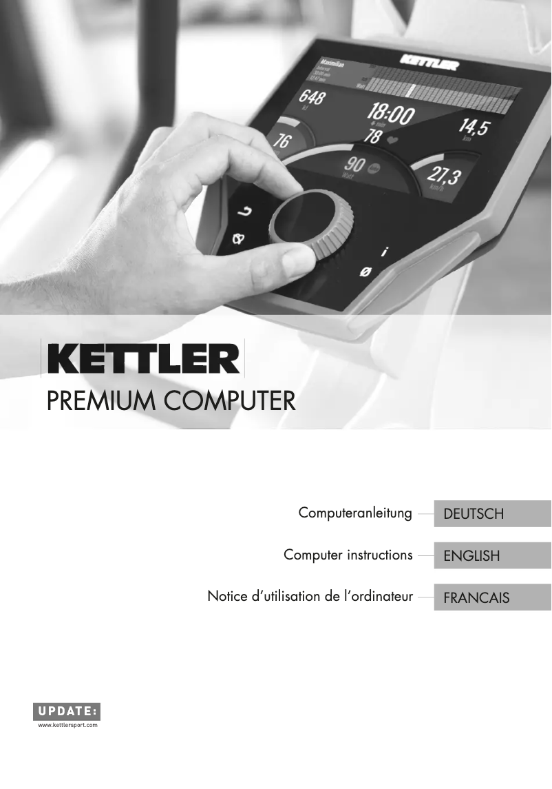 Página 1 del manual Manual de usuario Kettler Tour 800