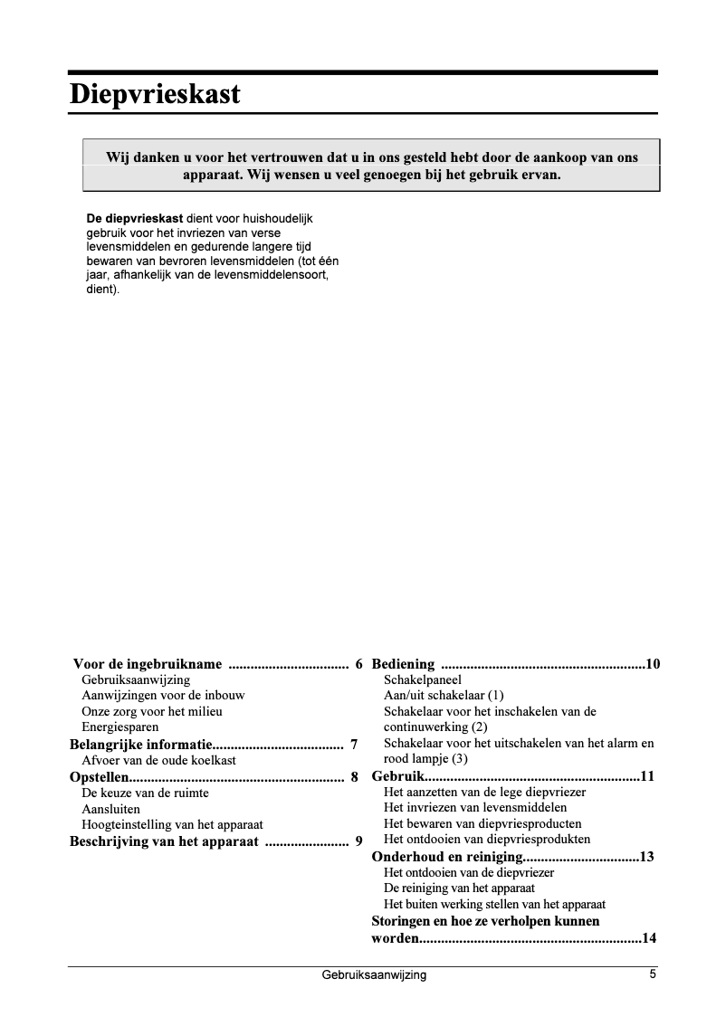 Page 1 de la notice Manuel utilisateur Etna EEO95