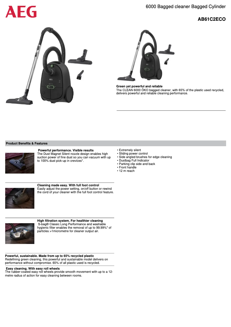 Página 1 del manual Manual de usuario AEG AB61C2ECO