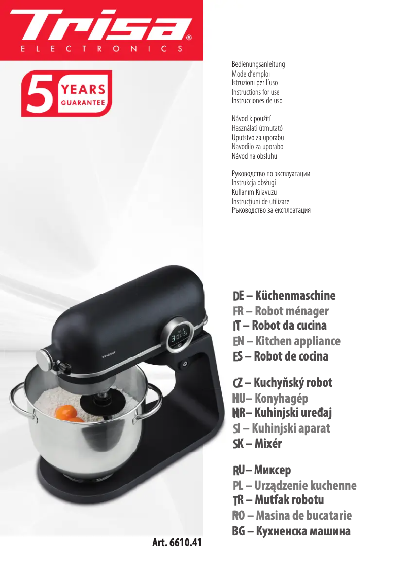 Página 1 del manual Manual de usuario Trisa 6610.41