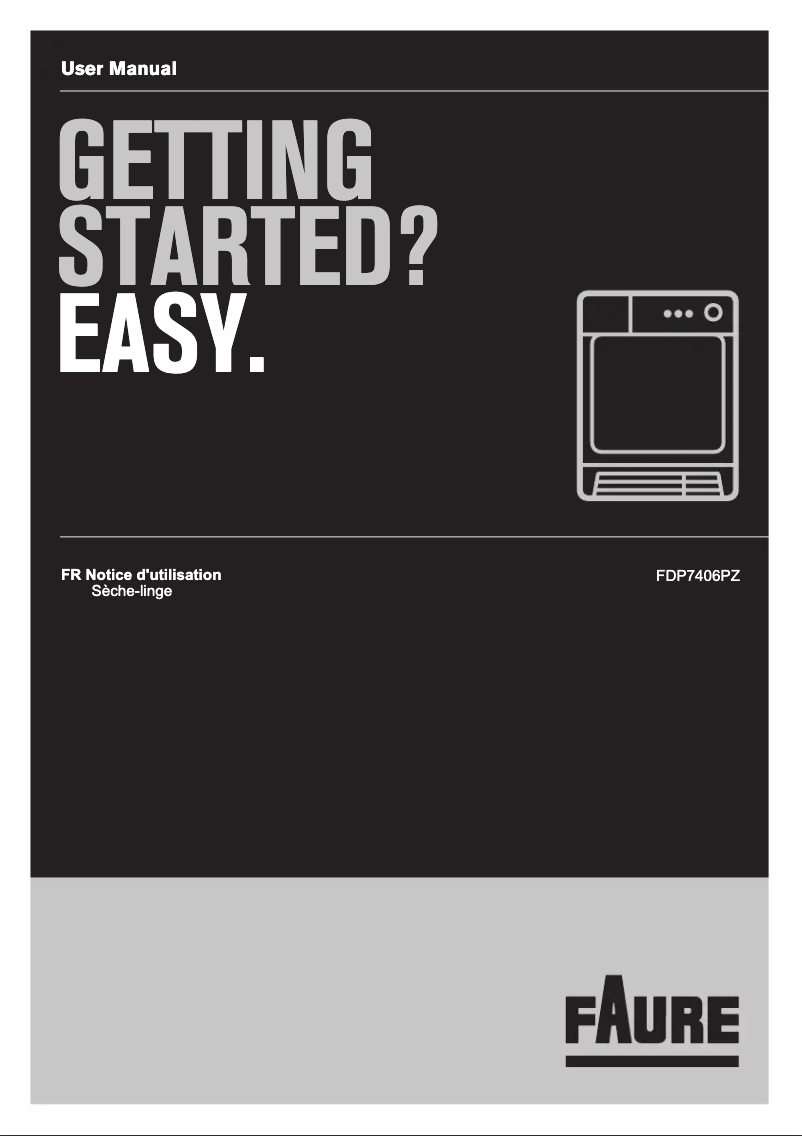 Page 1 de la notice Manuel utilisateur Electrolux FDP7406PZ