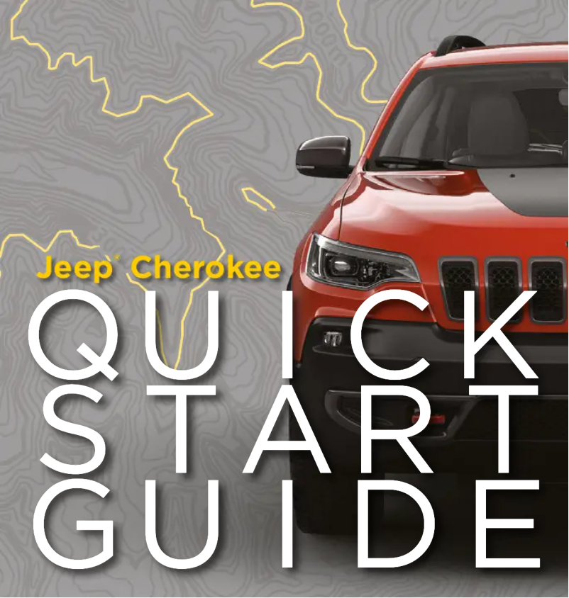 Page 1 de la notice Guide de démarrage rapide Jeep Cherokee (2022)